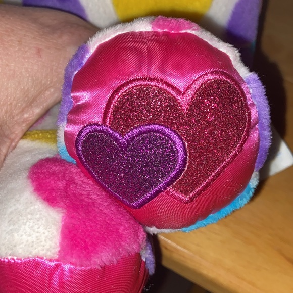 Build a Bear Big Hearts Rainbow Bear. 2019 Valentine’s Day bear. - Picture 2 of 3
